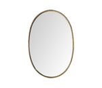 Mid Century Mirror - mid century Italian mirror - mid century oval mirror - brass oval mirror - Ed Butcher Antiques - Antique shop London