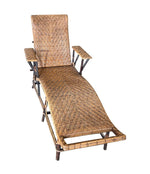 1920s French Riviera Rattan Bamboo Sun Lounger - Art Deco Furniture - Ed Butcher Antiques