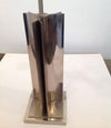 Pair of Maison Charles style french chrome lamps