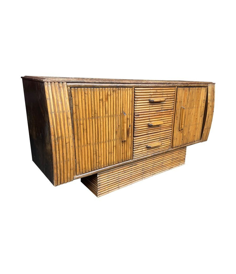 1920s Oak & Bamboo Sideboard - Angaves of Leicestershire - Art Deco Furniture - Ed Butcher Antiques