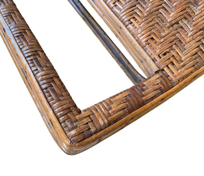 1920s French Riviera Rattan Bamboo Sun Lounger - Art Deco Furniture - Ed Butcher Antiques