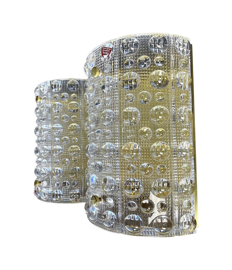 Orrefors Glass - Wall Sconces - Carl Fagerlund - LYFA - Mid Century Lighting - Ed Butcher Antique Shop London