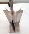 Pair of Maison Charles style french chrome lamps