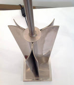 Pair of Maison Charles style french chrome lamps
