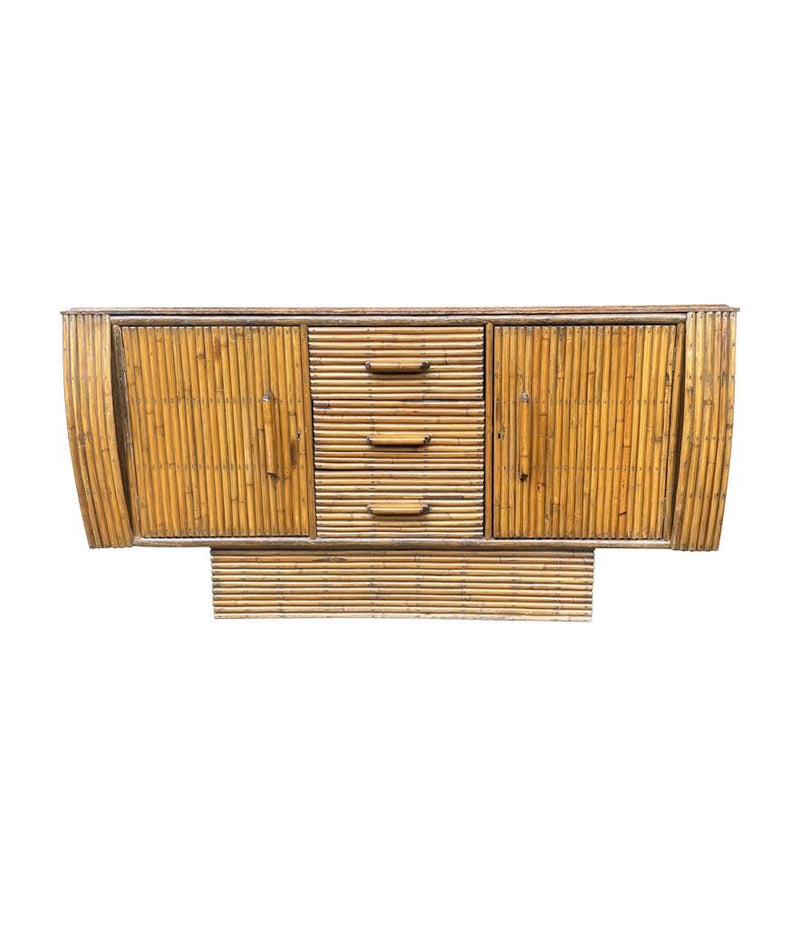 1920s Oak & Bamboo Sideboard - Angaves of Leicestershire - Art Deco Furniture - Ed Butcher Antiques
