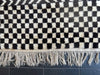 Vintage Moroccan Rug - 1970s - Beni Quarian Tribe - Berber Wool - Checkerboard - Antique Shop London