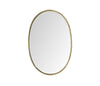 Mid Century Mirror Italian brass framed oval mirror with beaded edge - Mid Century Mirrors