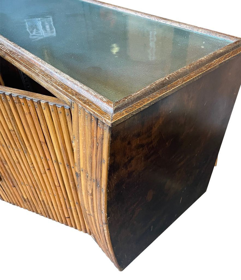 1920s Oak & Bamboo Sideboard - Angaves of Leicestershire - Art Deco Furniture - Ed Butcher Antiques