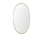 1960s Italian Oval Mirror Brass Frame - Mid Century Mirrors - Ed Butcher Antiques