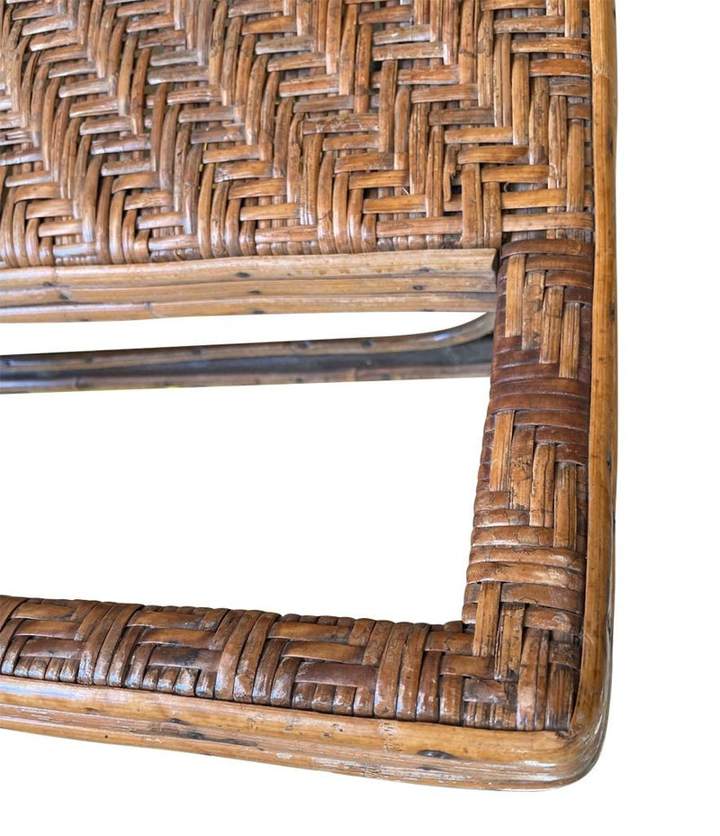1920s French Riviera Rattan Bamboo Sun Lounger - Art Deco Furniture - Ed Butcher Antiques
