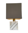 Mid century table lamp with travertine and brass base by Fratelli Manneli - Mid Century Lighting - 1970s table lamps