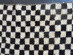 Vintage Moroccan Rug - 1970s - Beni Quarian Tribe - Berber Wool - Checkerboard - Antique Shop London