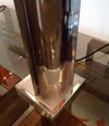 Pair of Maison Charles style french chrome lamps