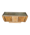 1920s Oak & Bamboo Sideboard - Angaves of Leicestershire - Art Deco Furniture - Ed Butcher Antiques