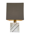 Mid century table lamp with travertine and brass base by Fratelli Manneli - Mid Century Lighting - 1970s table lamps
