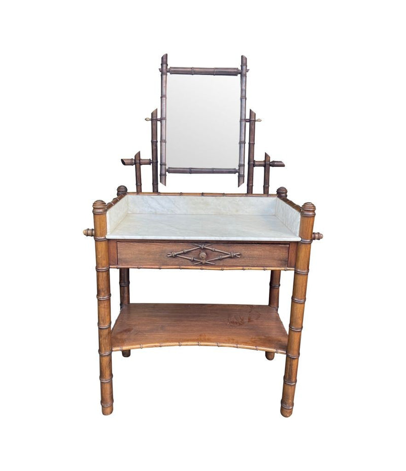 Art Deco Furniture - Bamboo Dressing Table - Ed Butcher - Antique Shop London