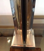 Pair of Maison Charles style french chrome lamps