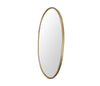 Mid Century Mirror Italian brass framed oval mirror with beaded edge - Mid Century Mirrors