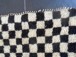 Vintage Moroccan Rug - 1970s - Beni Quarian Tribe - Berber Wool - Checkerboard - Antique Shop London