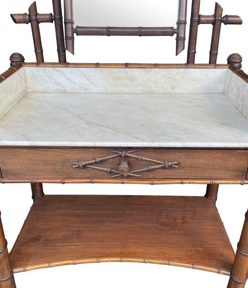 Art Deco Furniture - Bamboo Dressing Table - Ed Butcher - Antique Shop London