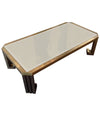 A BRASS COFFEE TABLE