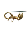 A DUVAL BRASSEUR SCORPION COFFEE TABLE