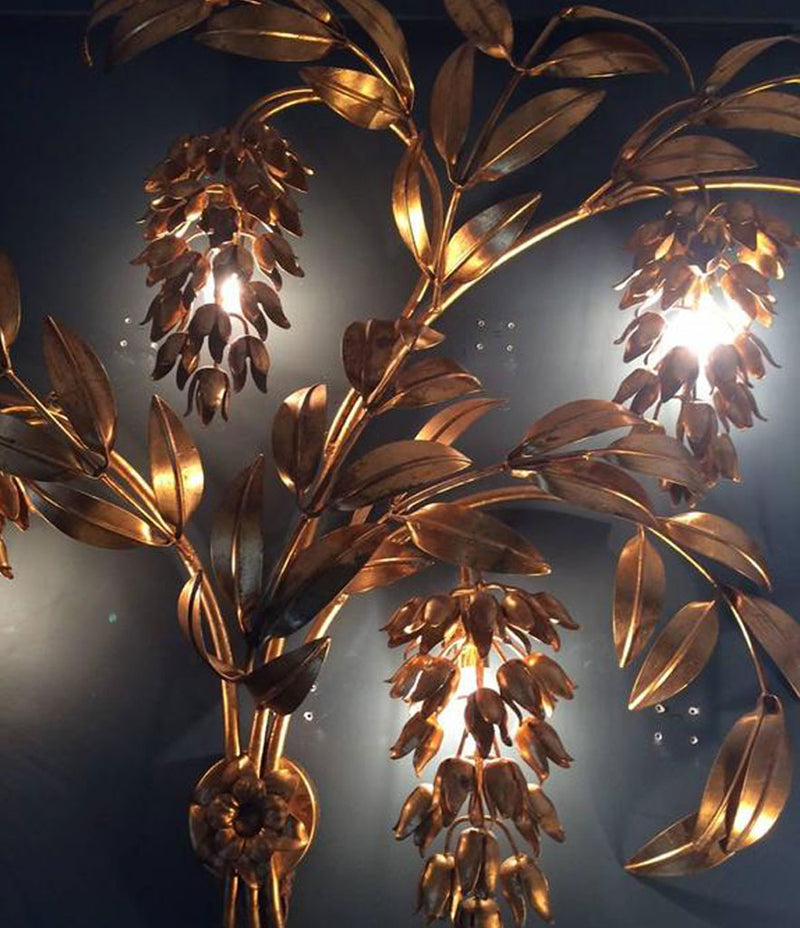 A HANS KOGL WISTERIA WALL LIGHT