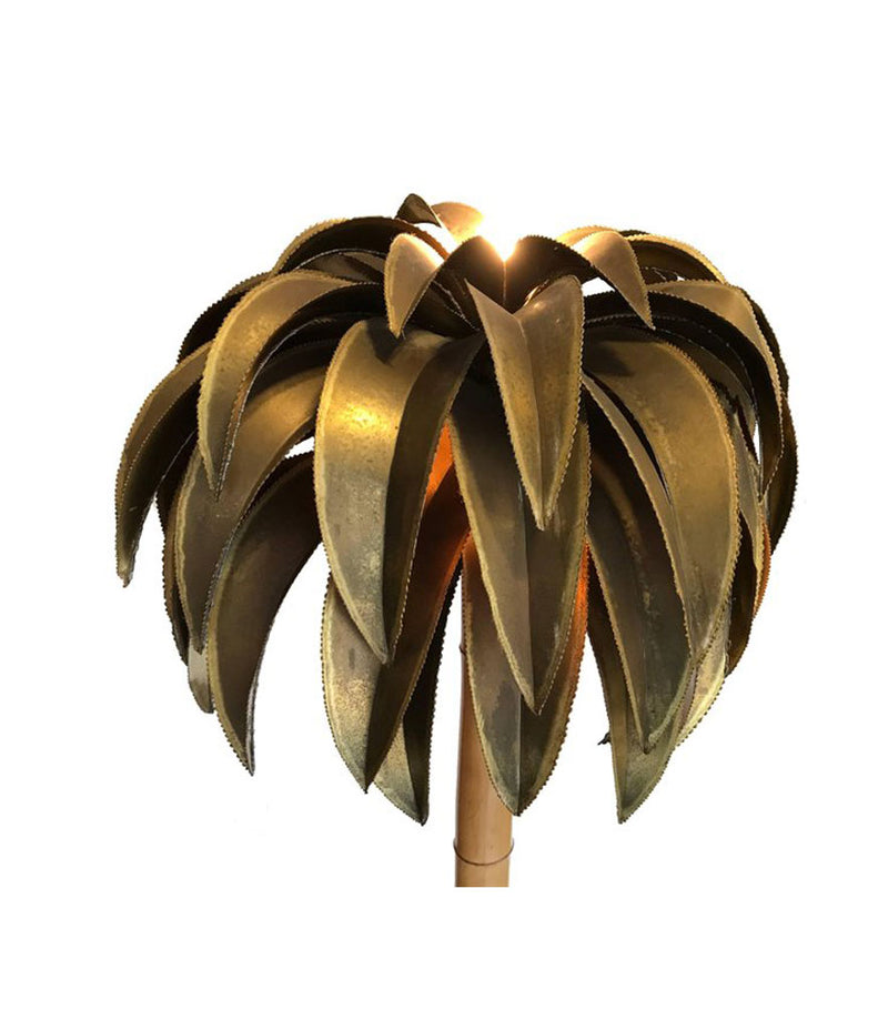 A LARGE MAISON JANSEN PALM TREE FLOOR LAMP