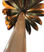 A LARGE MAISON JANSEN PALM TREE FLOOR LAMP