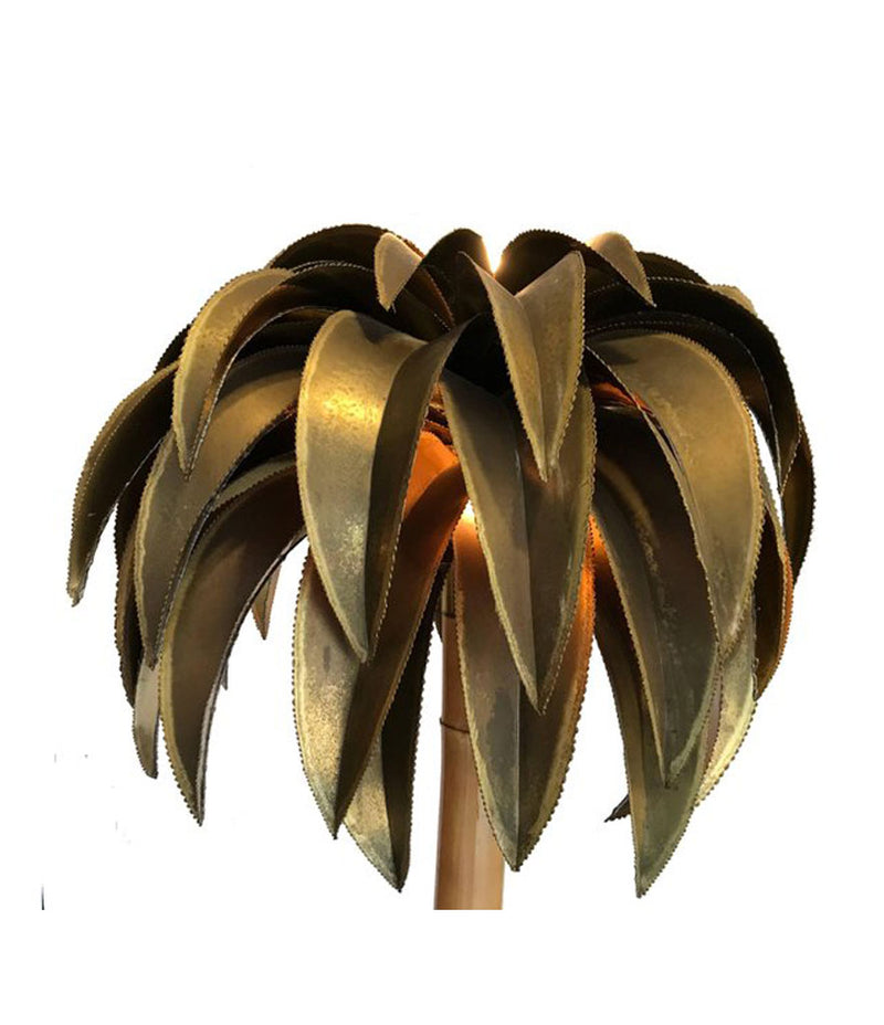 A LARGE MAISON JANSEN PALM TREE FLOOR LAMP