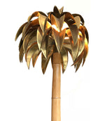 A LARGE MAISON JANSEN PALM TREE FLOOR LAMP