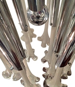 A LARGE MURANO GLASS CHANDELIER