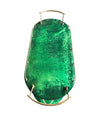 ALDO TURA BAR TROLLEY IN RARE MALACHITE GREEN GOATSKIN