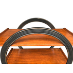 AN ART DECO STYLE BAR TROLLEY