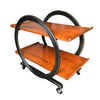 AN ART DECO STYLE BAR TROLLEY