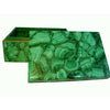 ART DECO MALACHITE JEWELRY BOX