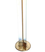 ART DECO STYLE GLASS AND BRASS FLOOR LAMP