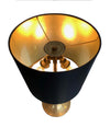 A RARE ITALIAN BAMBOO LAMP WITH BRASS BASE AND FITTINGS BY FERDINANDO LOFFREDO