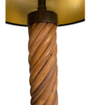 A RARE ITALIAN BAMBOO LAMP WITH BRASS BASE AND FITTINGS BY FERDINANDO LOFFREDO