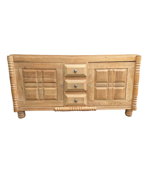 Art Deco Natural Oak Sideboard by Gaston Poisson - Mid Century  Sideboards - Ed Butcher Antiques