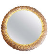 BEAUTIFUL EMIL STEJNAR BACK LIT MIRROR WITH MURANO GLASS FLOWERS SURROUND