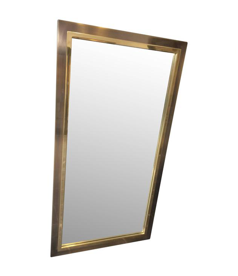 BELGO CHROME BRASS MIRROR