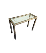 BELGO CHROME GILT METAL CONSOLE