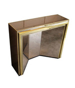 BELGO CHROME MIRRORED CONSOLE OR DRESSING TABLE