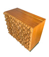 Mid century cabinet brutalist geometric block wood beech in the style of Percival Lafer - Mid Century Furniture