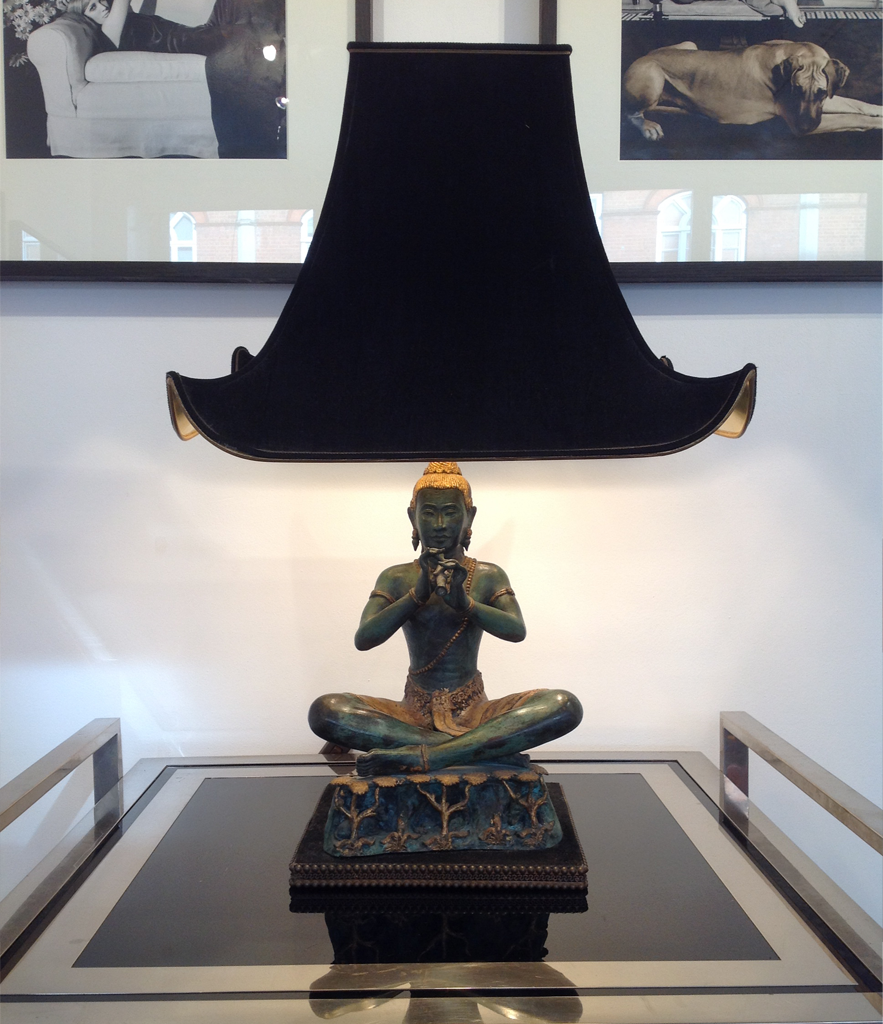 Vintage buddha lamp deals
