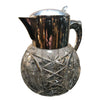 CUT GLASS AND SILVER PLATED LEMONADE OR COCKTAIL JUG
