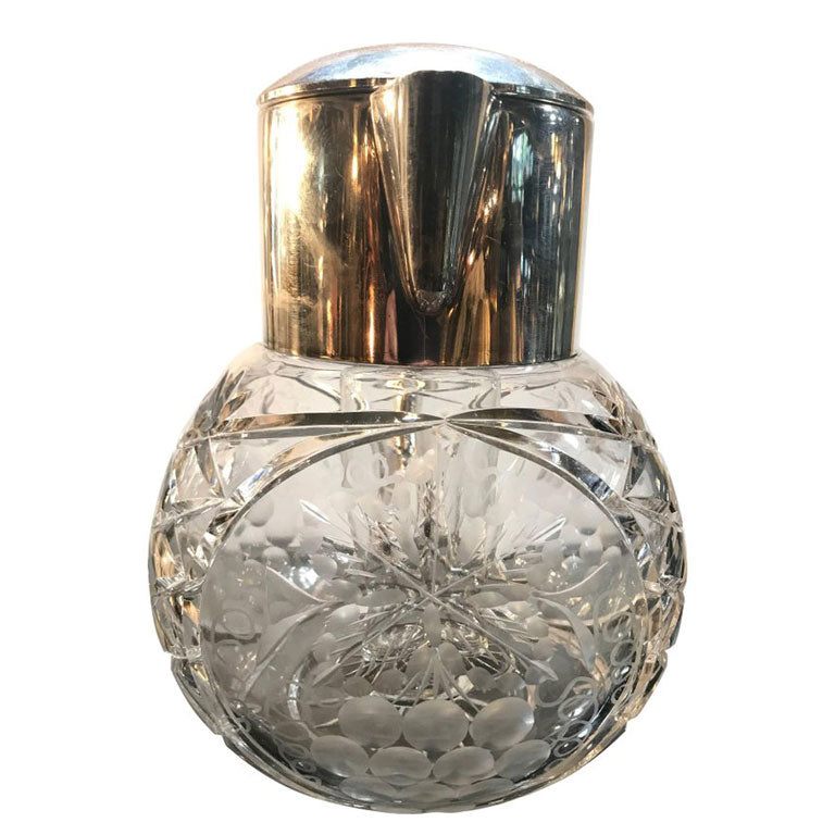 CUT GLASS AND SILVER PLATED LEMONADE OR COCKTAIL JUG
