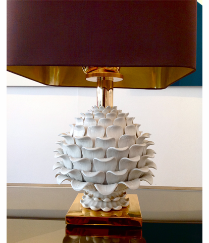 Large Artichoke Table Lamp - Nadeau Charlotte