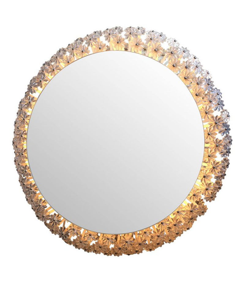 EMIL STEJNAR CIRCULAR BACKLIT FLOWER MIRROR